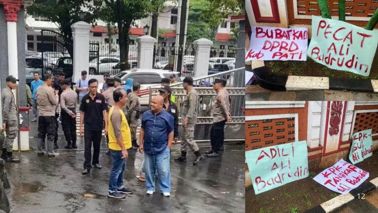 GERMAP Layangkan Dumas ke KPK, Yayak Gundul dan Belasan Massa Gelar Aksi Singkat di DPRD Pati