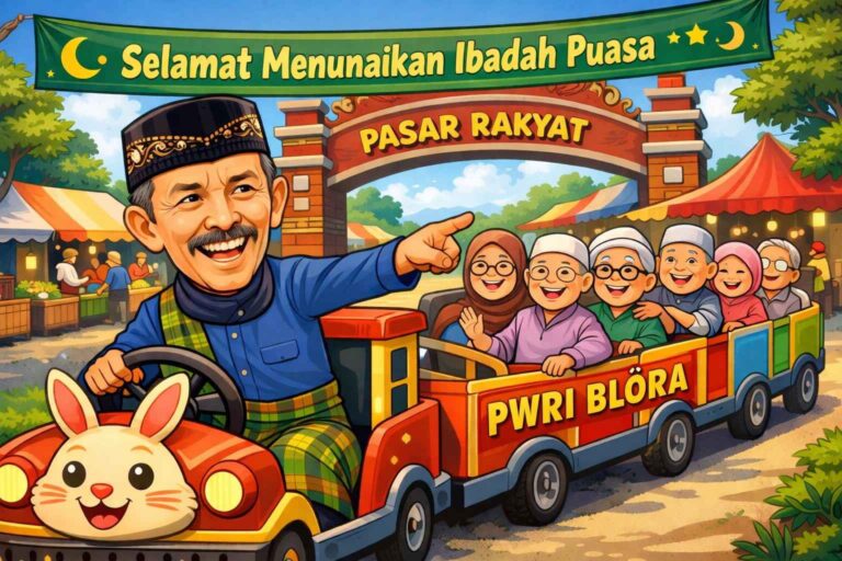 PWRI Blora Ajak Purna Tugas Ramaikan Pasar Tradisional, Gaungkan Gerakan “SOLEH” Jelang Ramadan