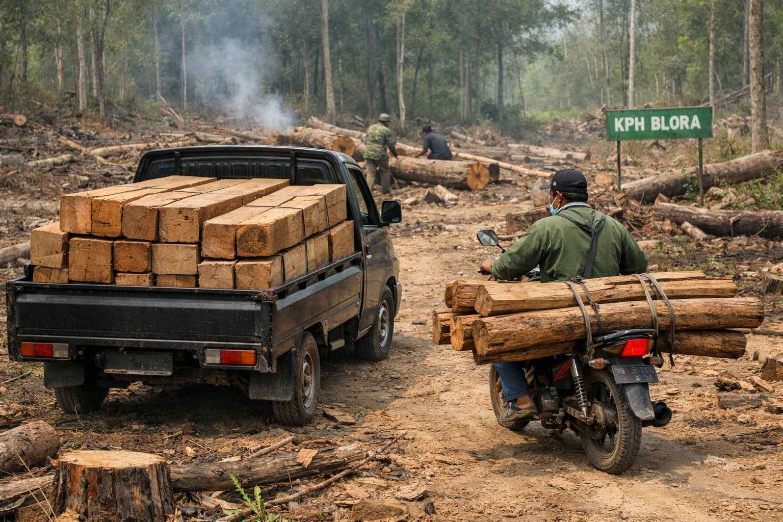 Diduga lakukan Pembiaran Pembalakan Liar, Pimpinan Perhutani Blora Terancam 10 Tahun Penjara