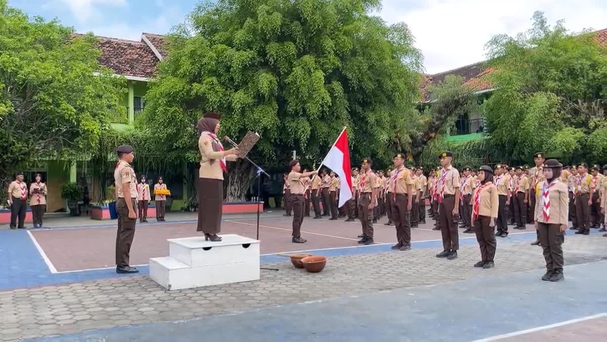 Pelantikan Bantara Jadi Tonggak Pembinaan Karakter di SMA Negeri 1 Cepu