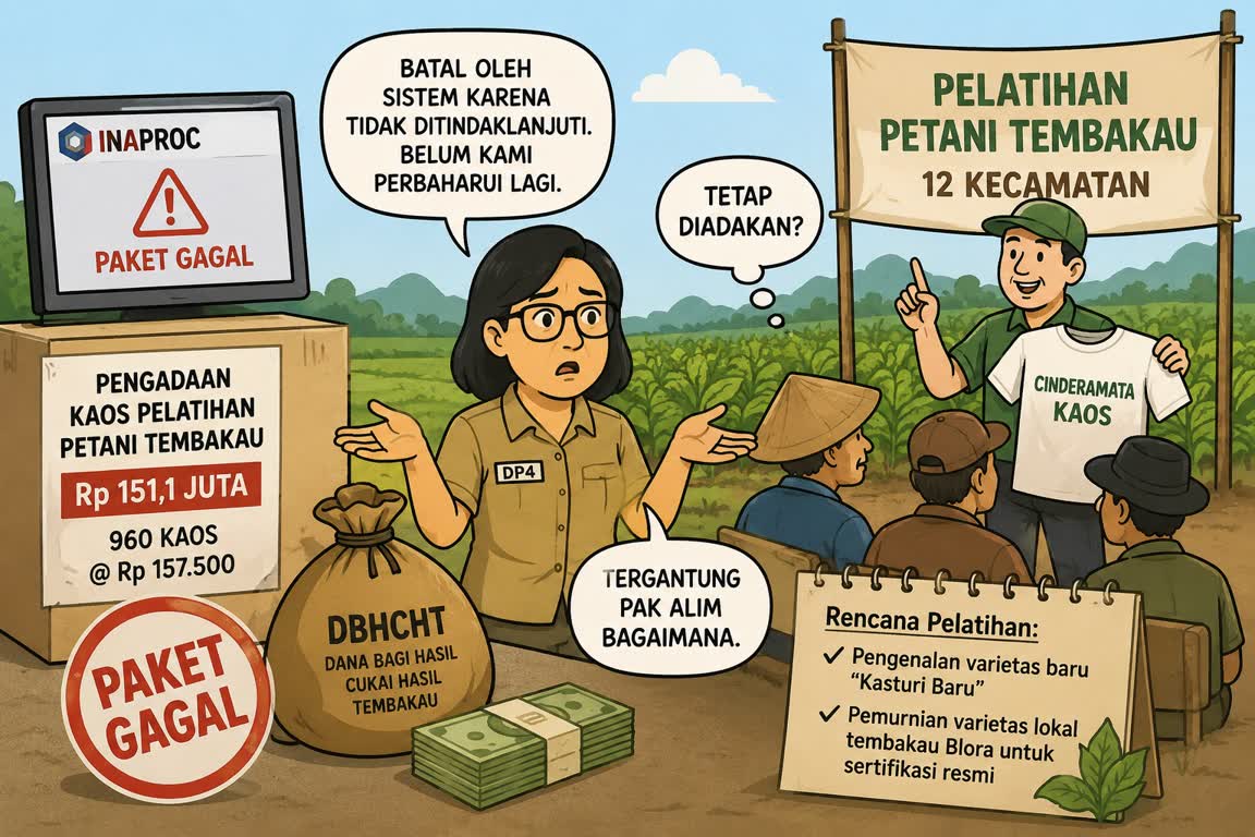 Kaos Petani Rp 151 Juta Mendadak Gagal, DP4 Blora: “Tergantung Pak Alim”