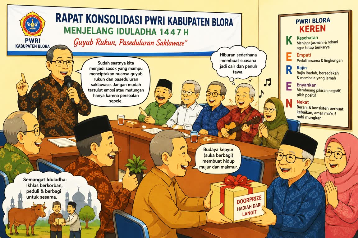 PWRI Blora: Menjadi “KEREN” di Usia Senja, Tetap Guyub dan Menebar Manfaat